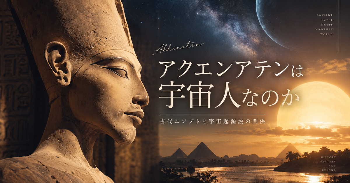 アクエンアテンは宇宙人なのか7つの視点から考える｜古代エジプトと宇宙起源説の関係をやさしく整理！